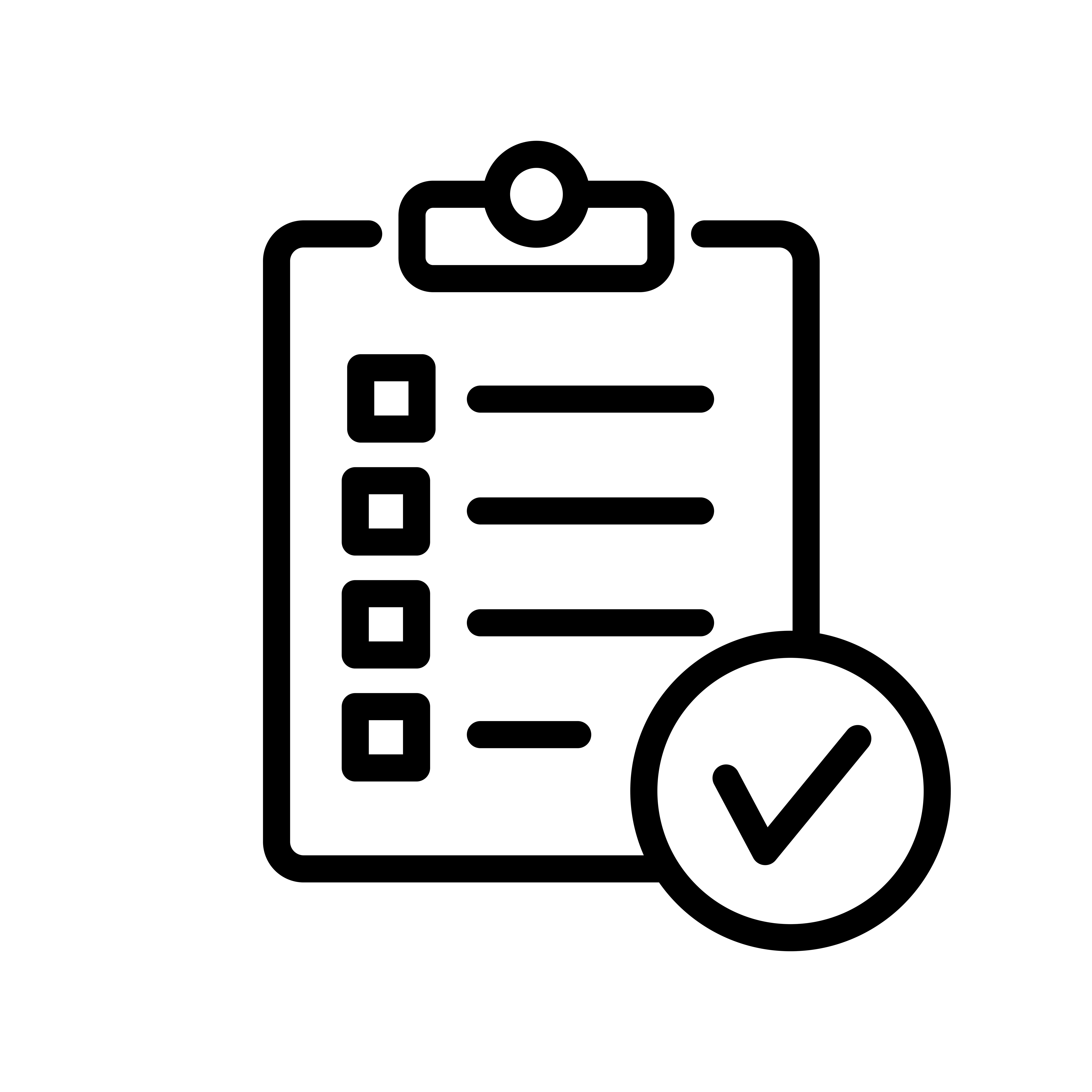 Order List line flat vector icon