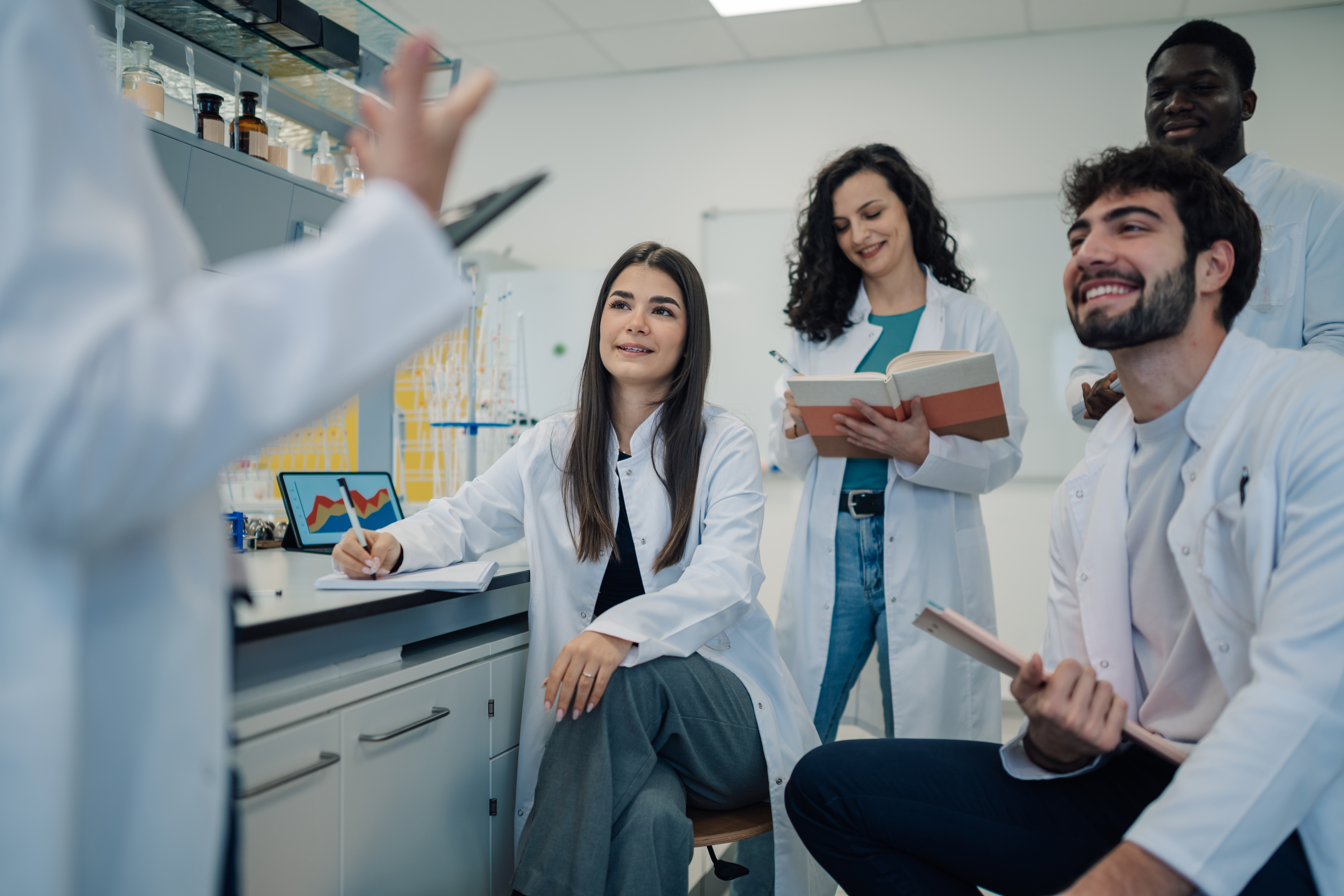a group of doctors talking