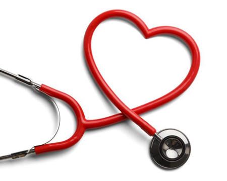 Stethoscope kept on a table