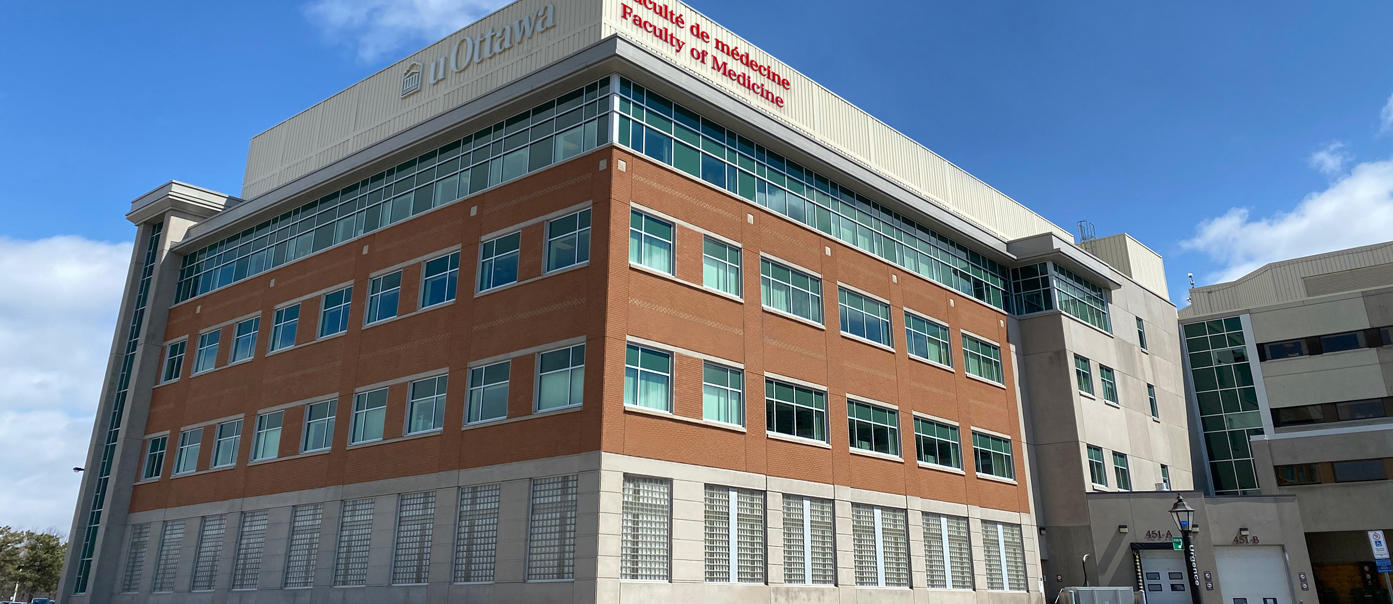 Side view of a hospital