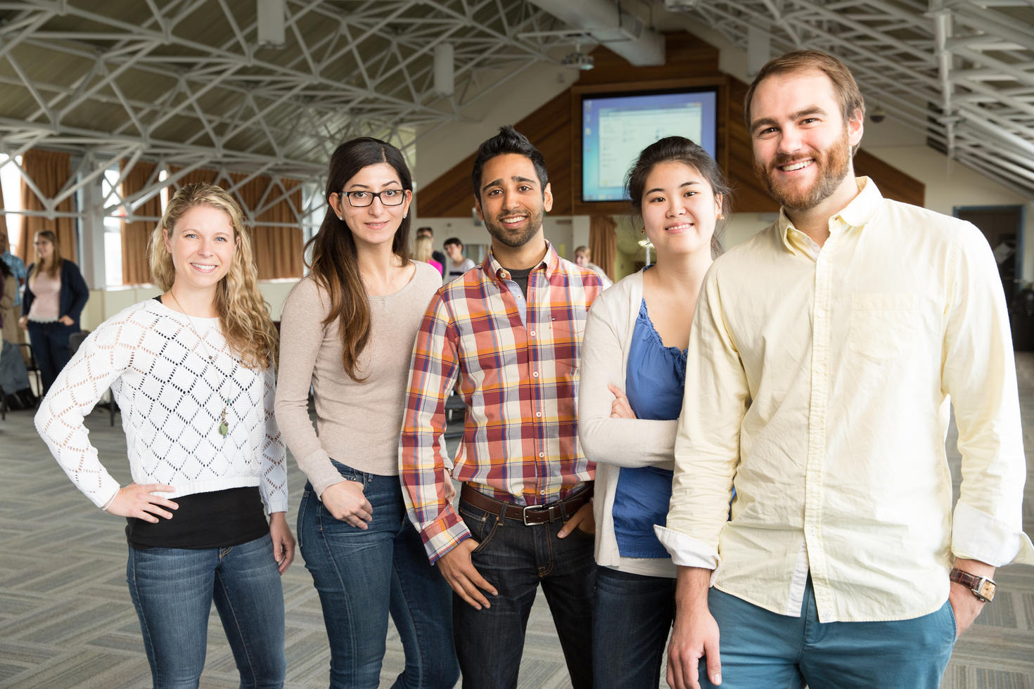 A multi-ethnic group of  medical students 