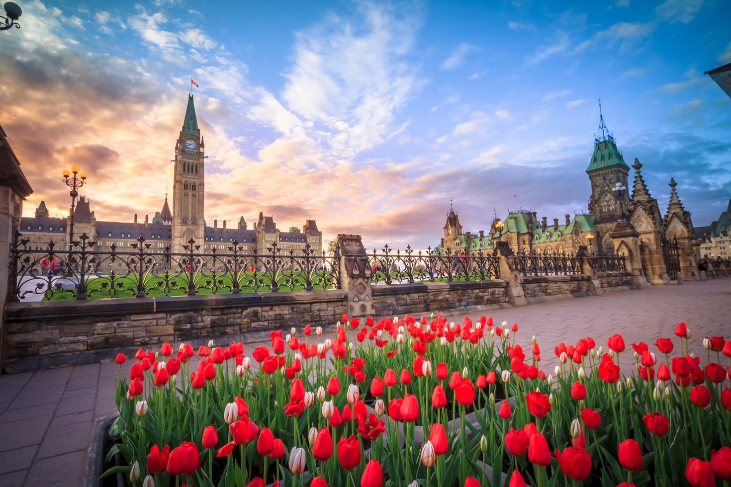 View of the Parliament Building of Canada in Ottawa