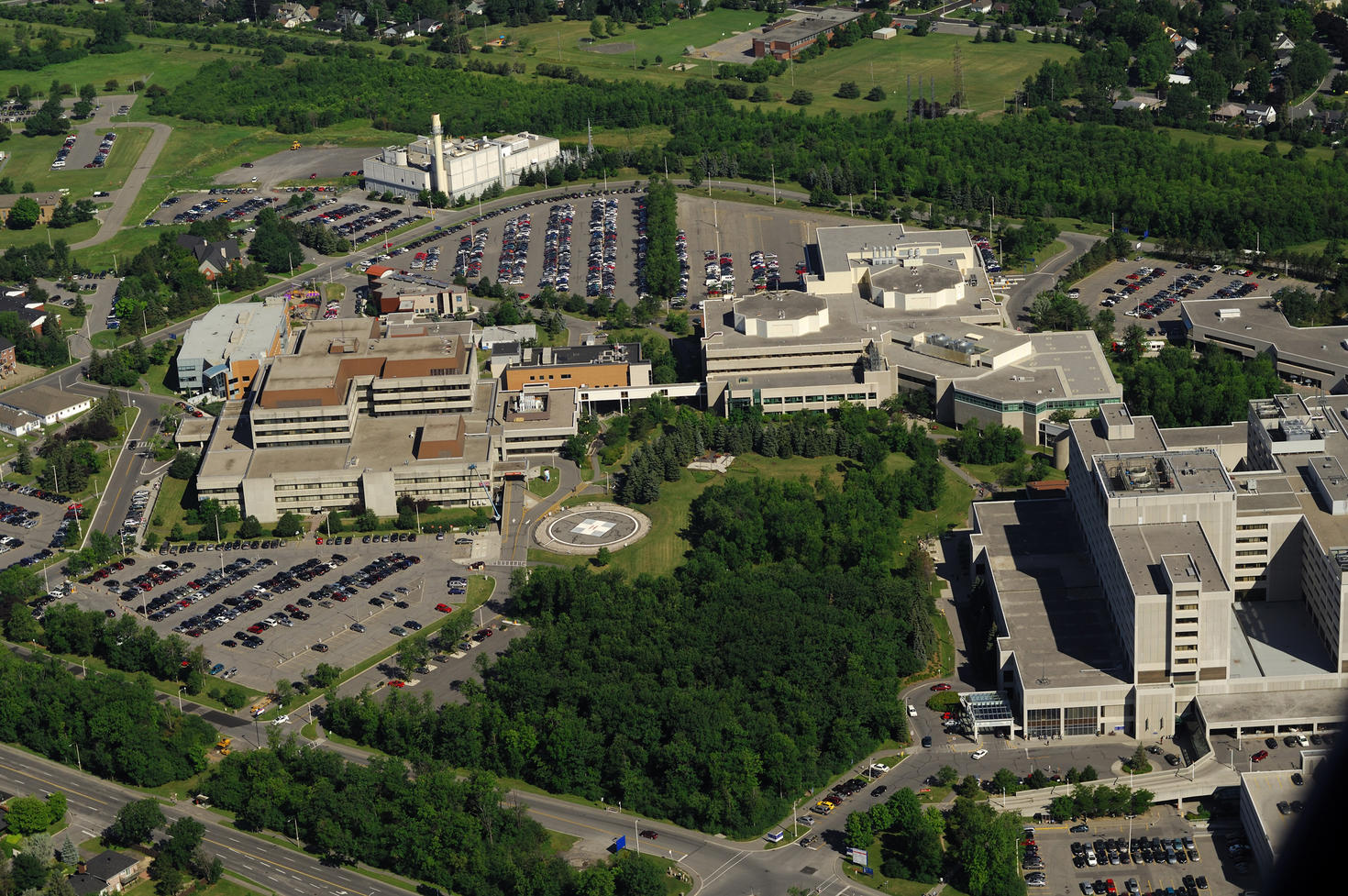 Aeral view of Roger Guindon Campus