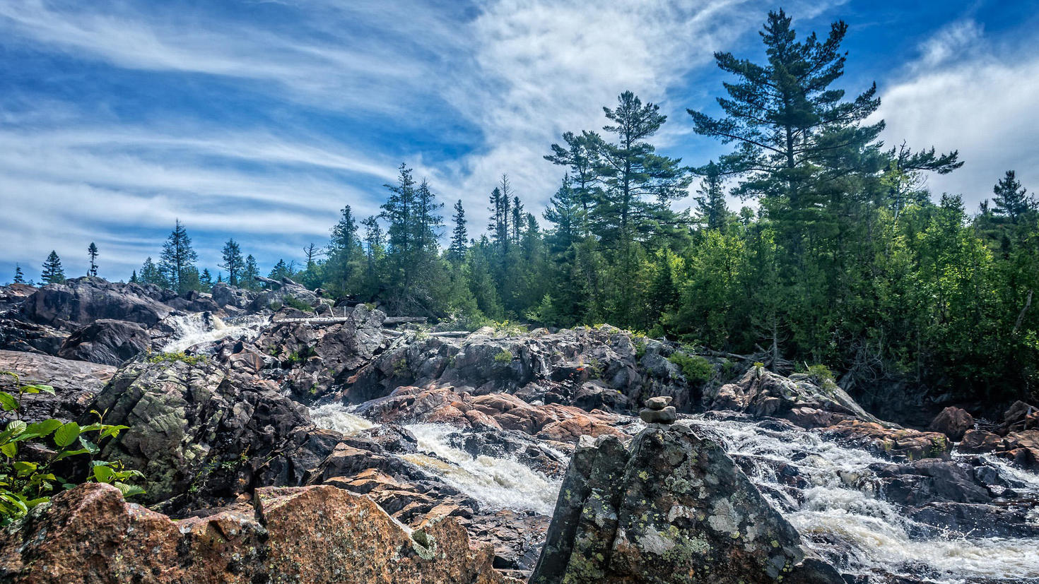 Rocks and trees in Northern Ontario