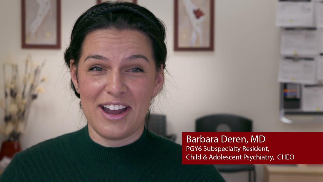Dr. Barbara Deren talking in a video