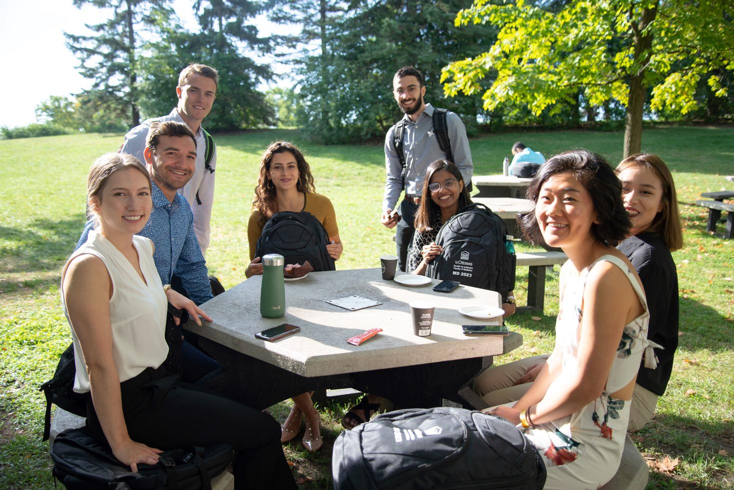 a group of students