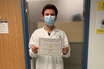First place winner of the CBIA Core imaging contest, Christopher John Bergin.