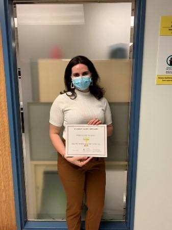 Third place winner of the CBIA Core imaging contest, Stephanie Farhat.