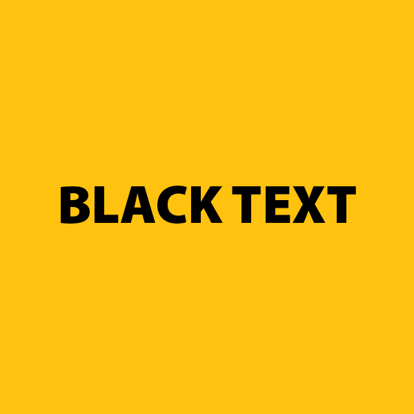 Black text on golden background