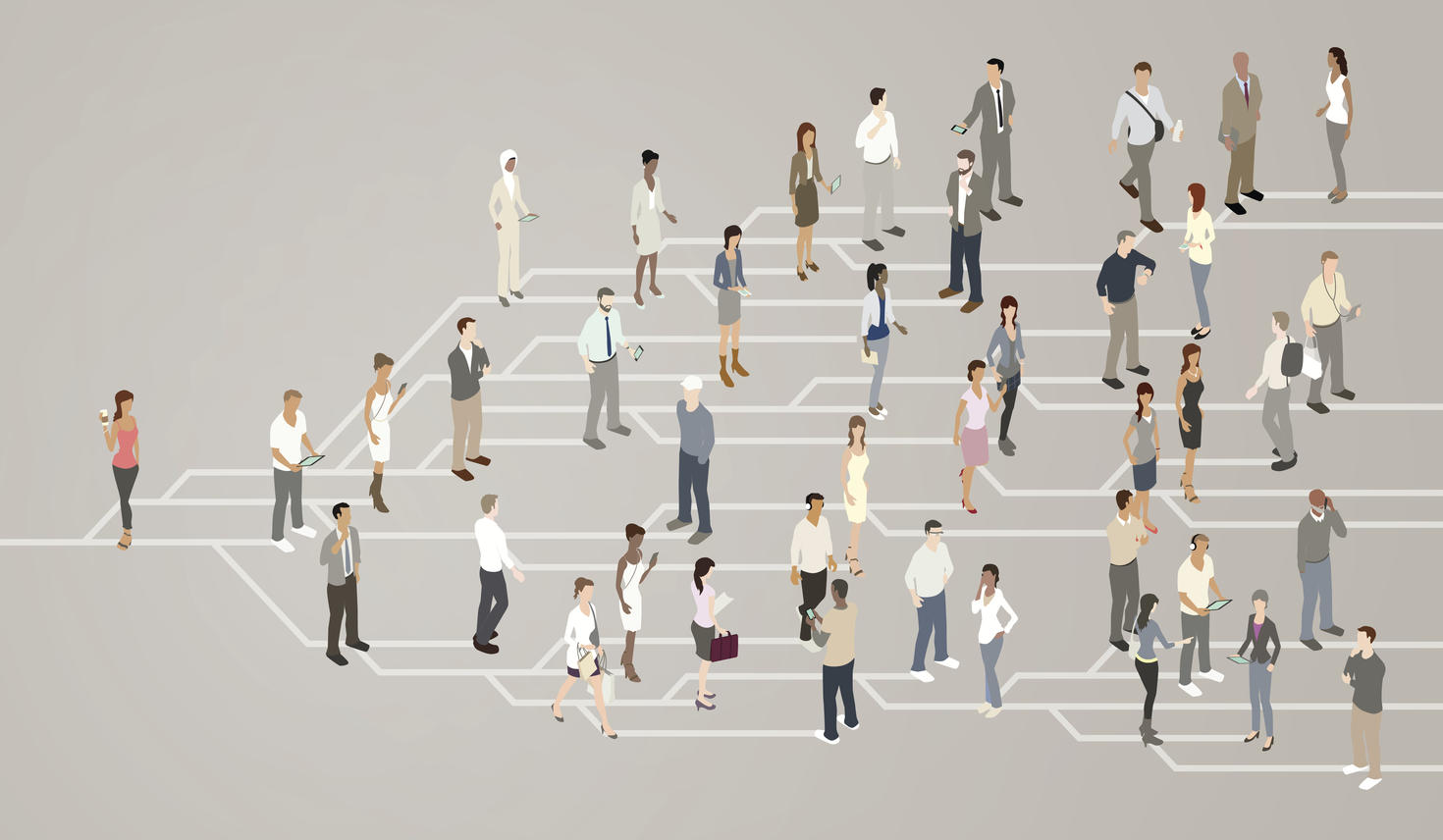 Social network illustration