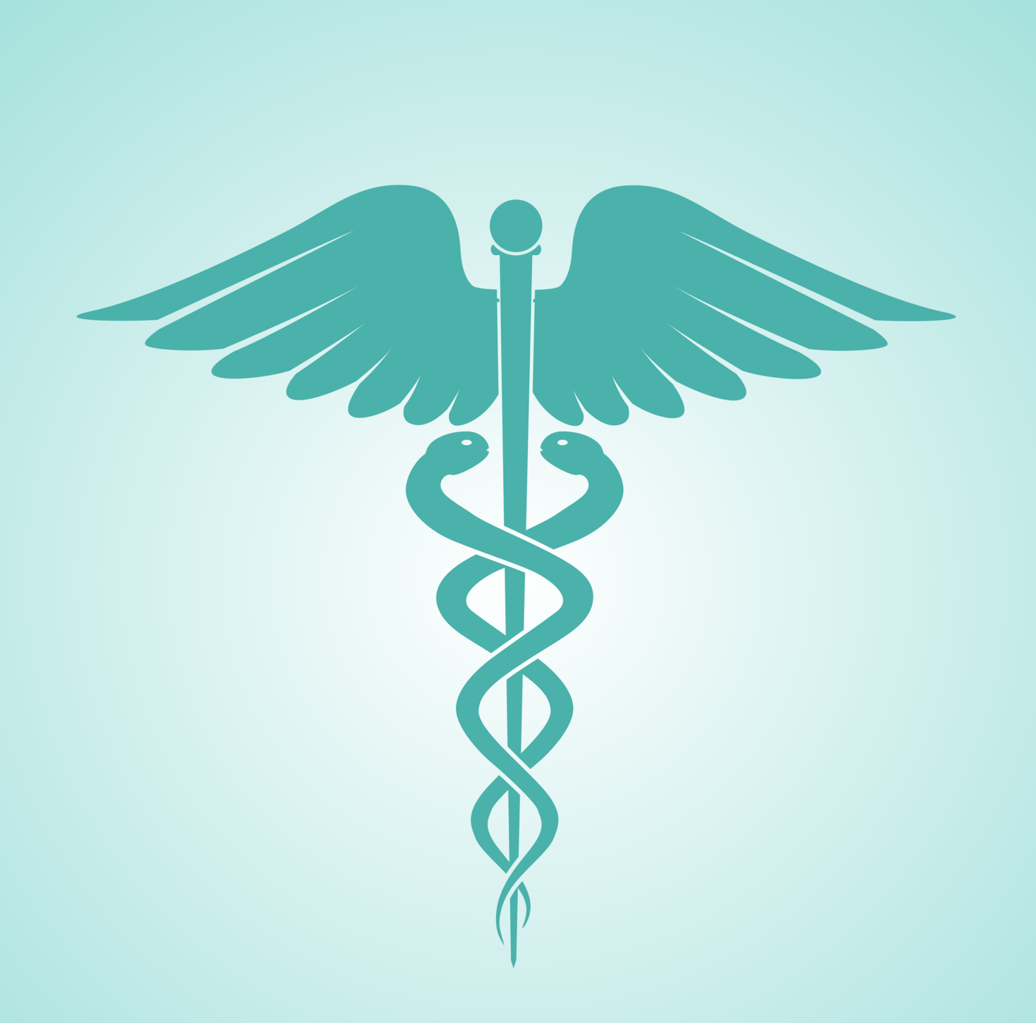 Caduceus medicine symbol