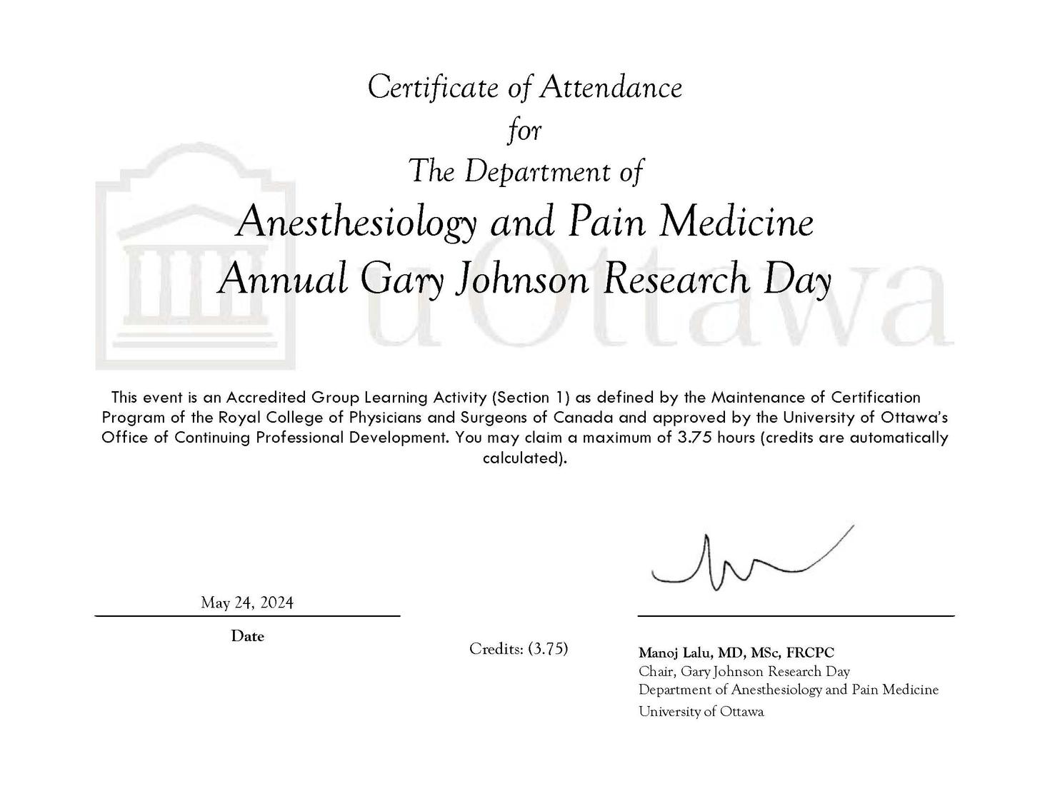 CME Certificate of Attendance - DAPM GJRD 2024