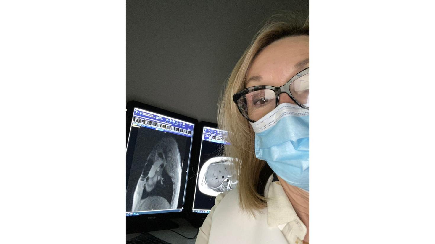 Dr. Dennie at work