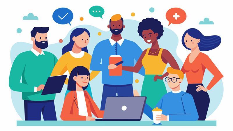A group of individuals with different communication styles coming together to solve a conflict in the workplace.