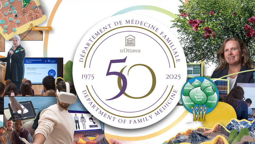 A composite photo of physicians and members of the public