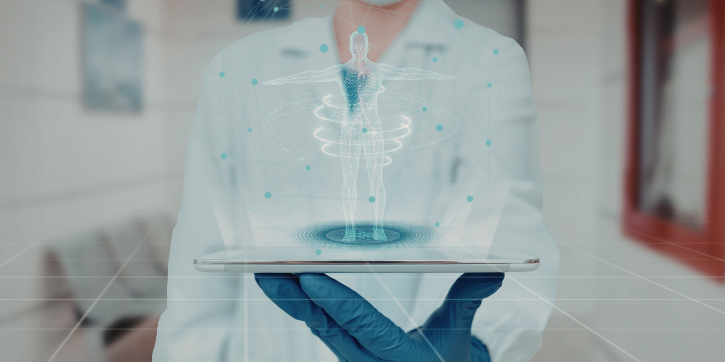 doctor holding a tablet