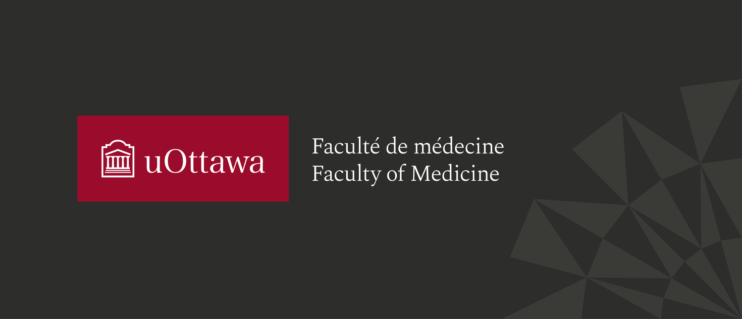 University of Ottawa Faculty of Medicine logo on a dark grey background