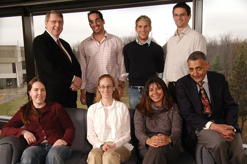Dr. Arlington Dungy, far right bottom row, with former Dean Dr. Peter Walker and the first cohort of students from the Indigenous Program in 2006
