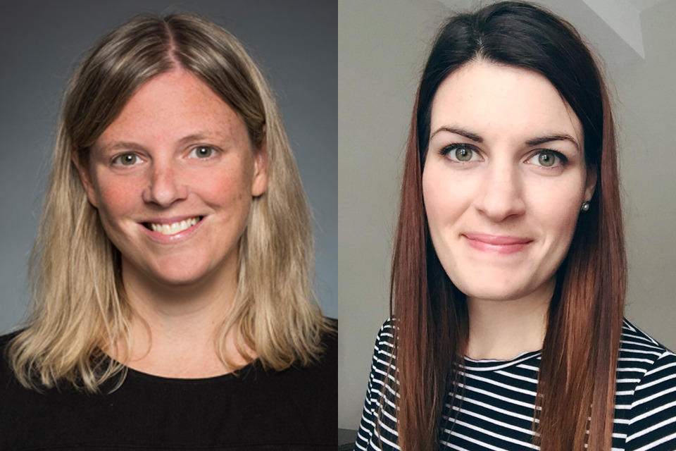 Dr. Beth Potter and her PhD student Kylie Tingley