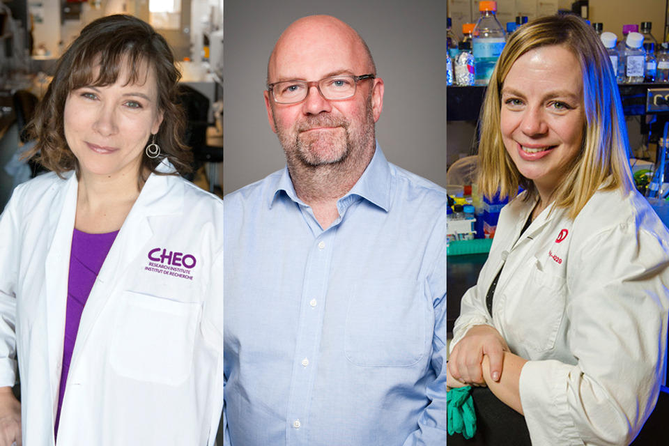 Photo of Dr. Kym Boycott, Dr. Jeremy Grimshaw and Dr. Kayey Rayner