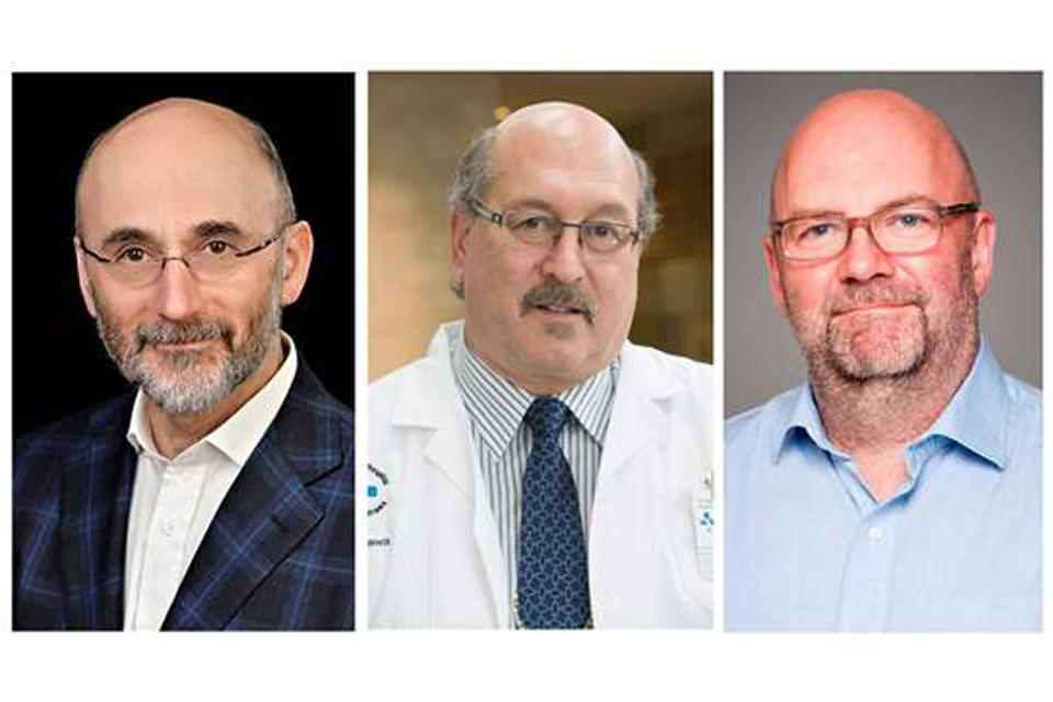 Photo of Drs. Mark Freedman, Jeremy Grimshaw and David Moher.