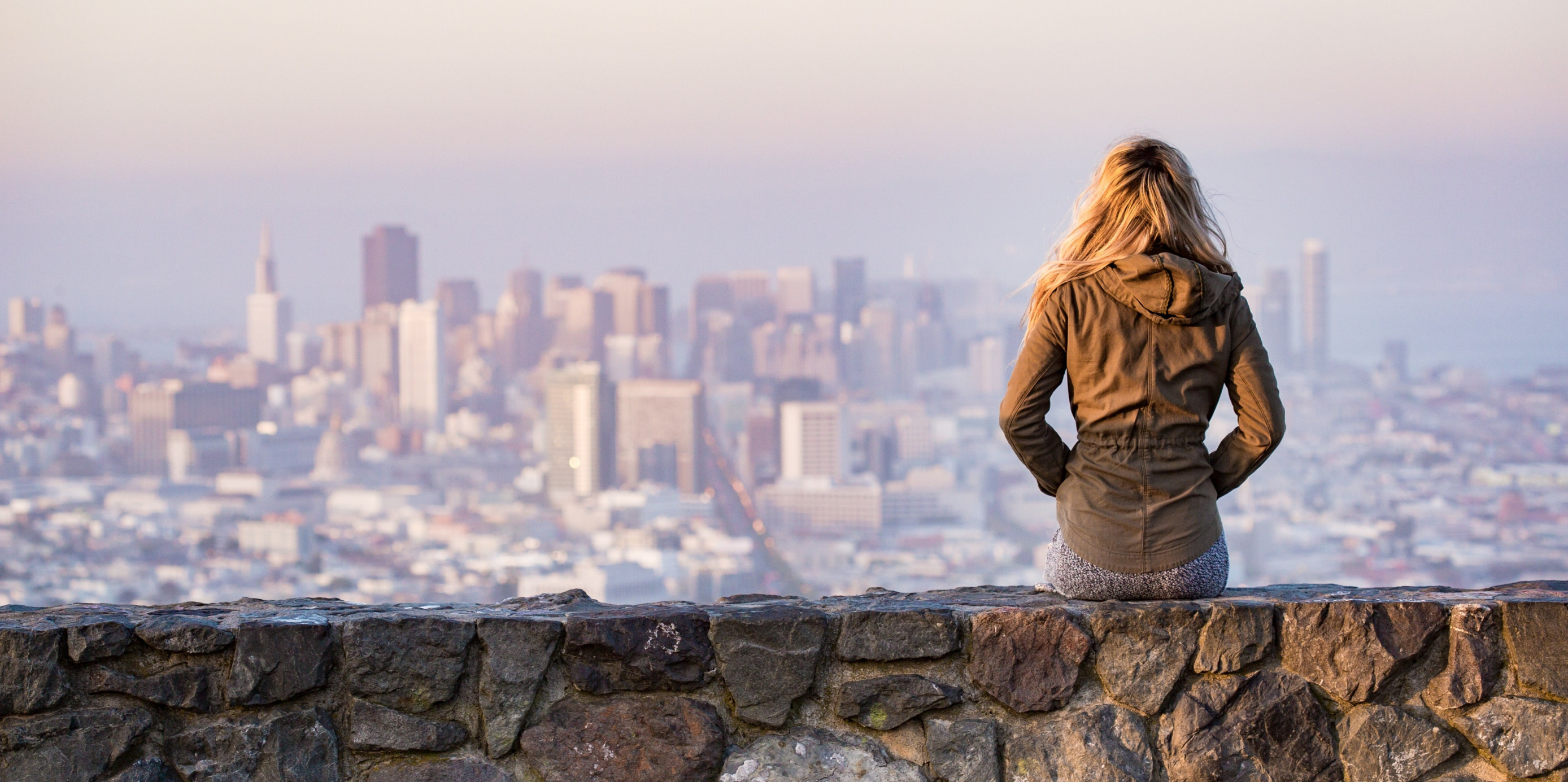 Person looking at the horizon