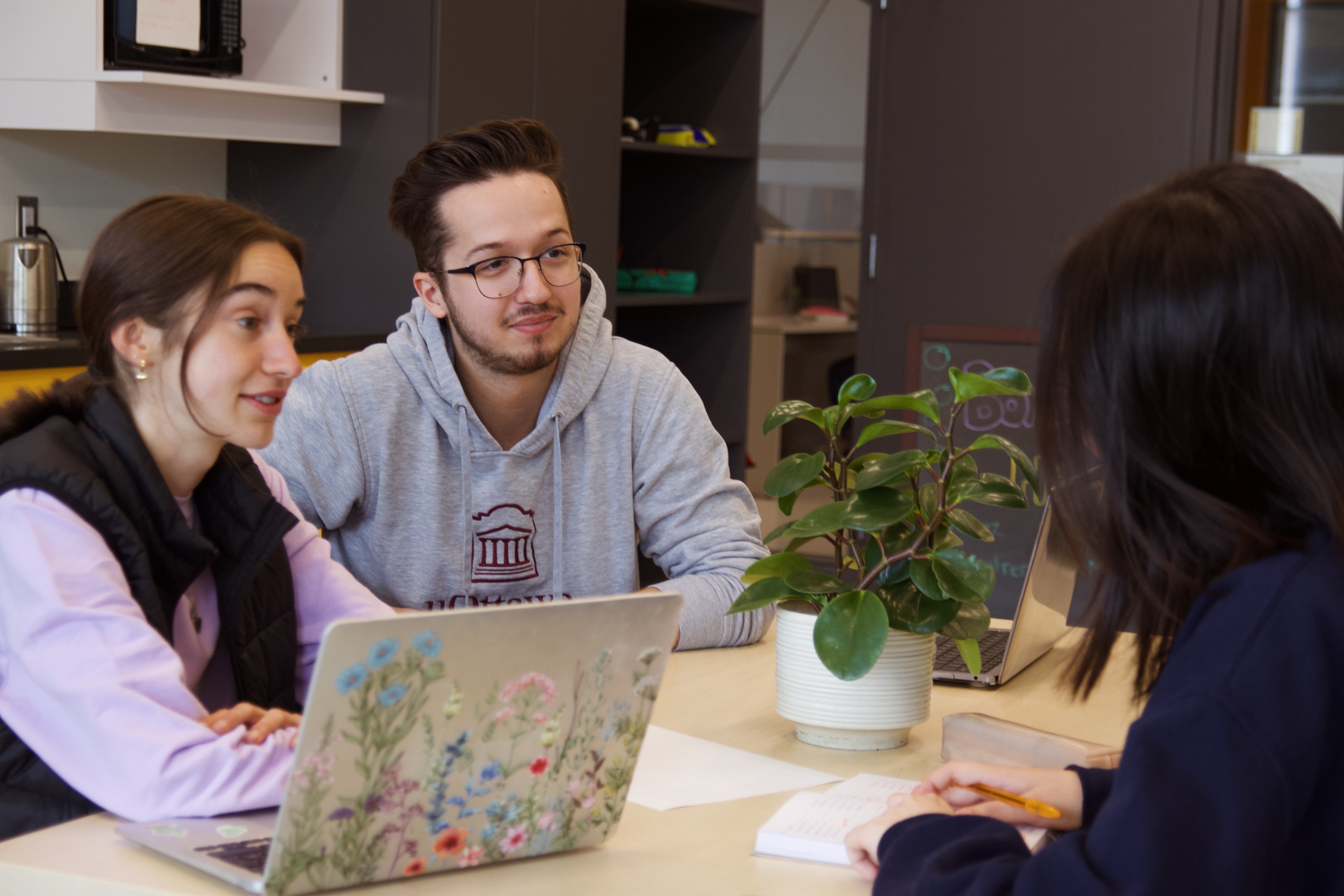 Mentors meeting with students