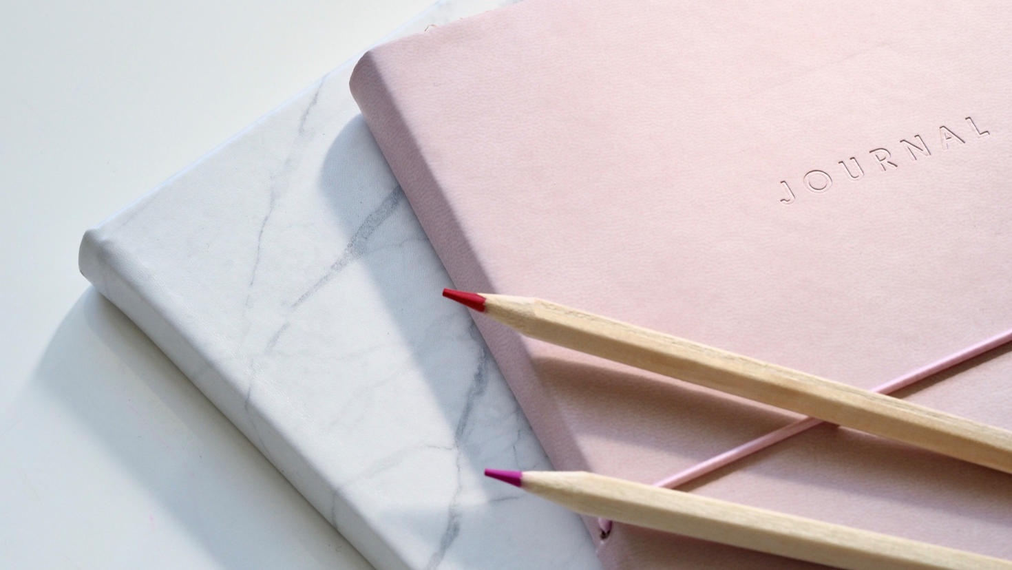 pencil on journals