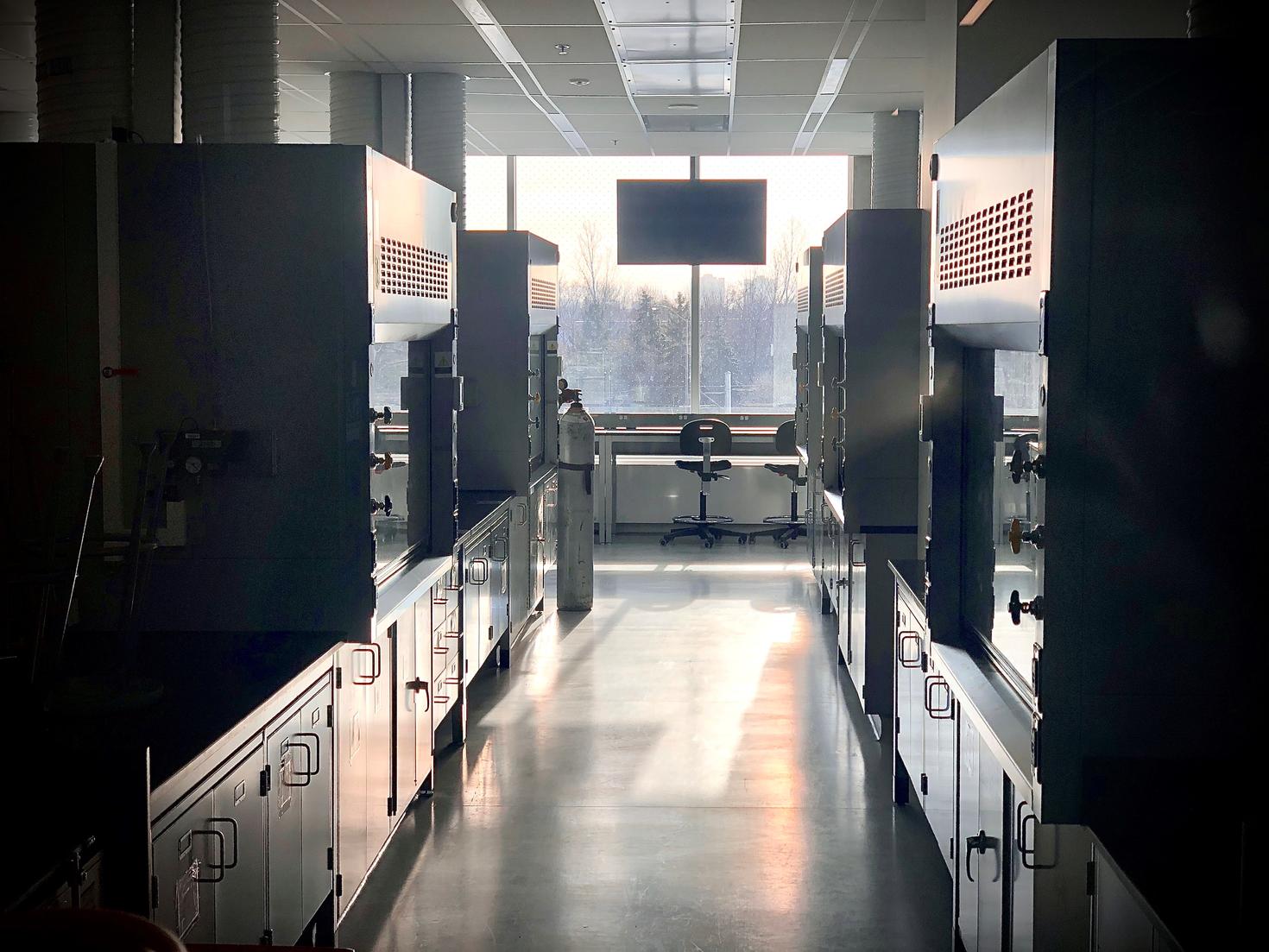 Inside of an empty lab