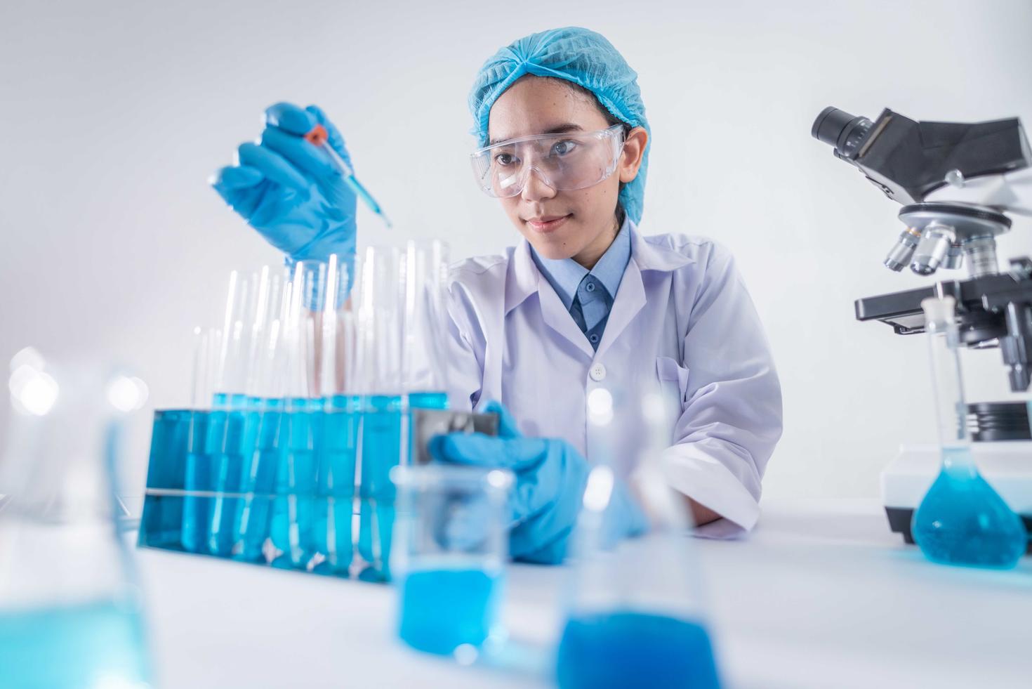 female researcher