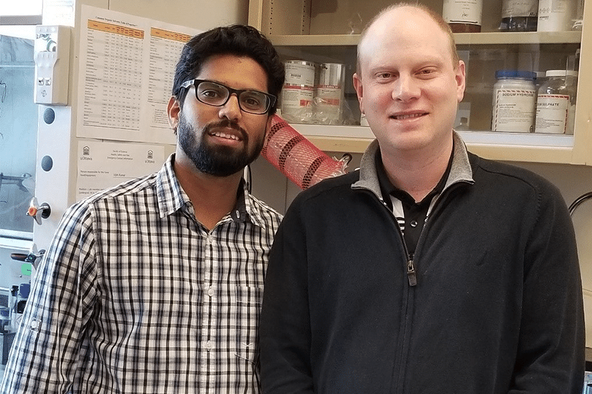 Vijith Kumar with Professor David Bryce