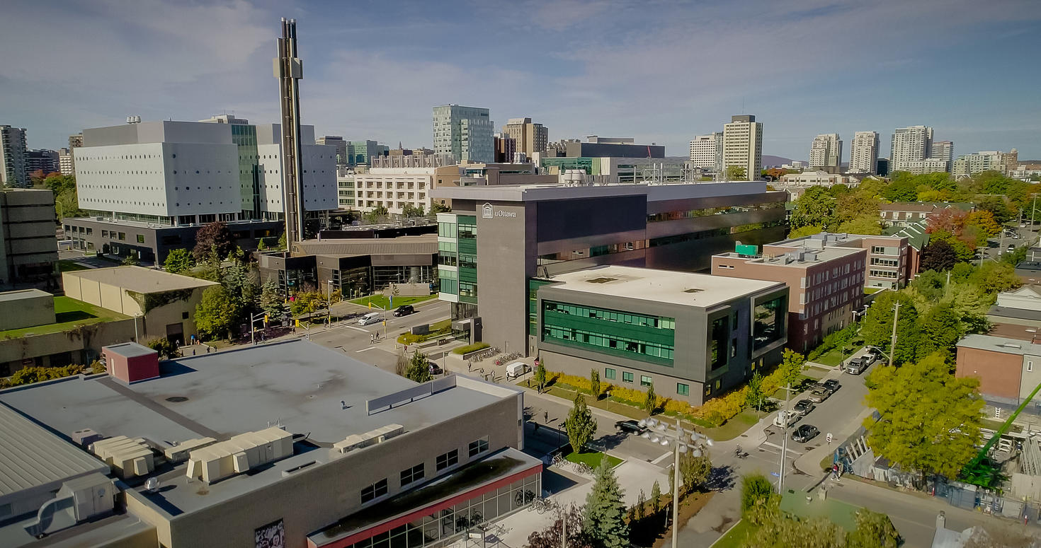 Aerial view of the campus