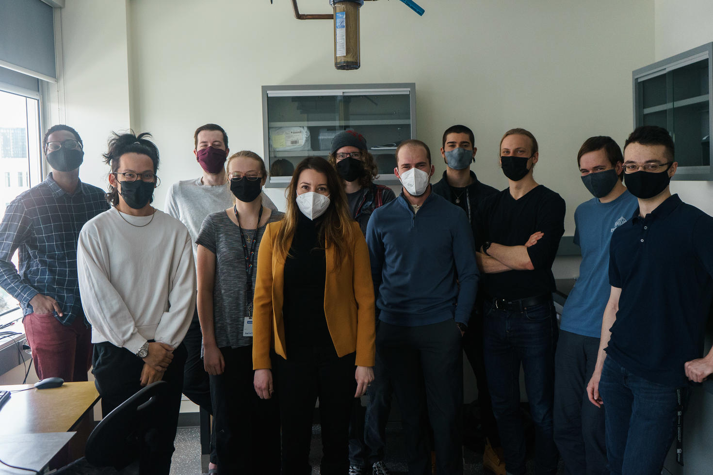 Professor Adina Luican-Mayer and her team of students