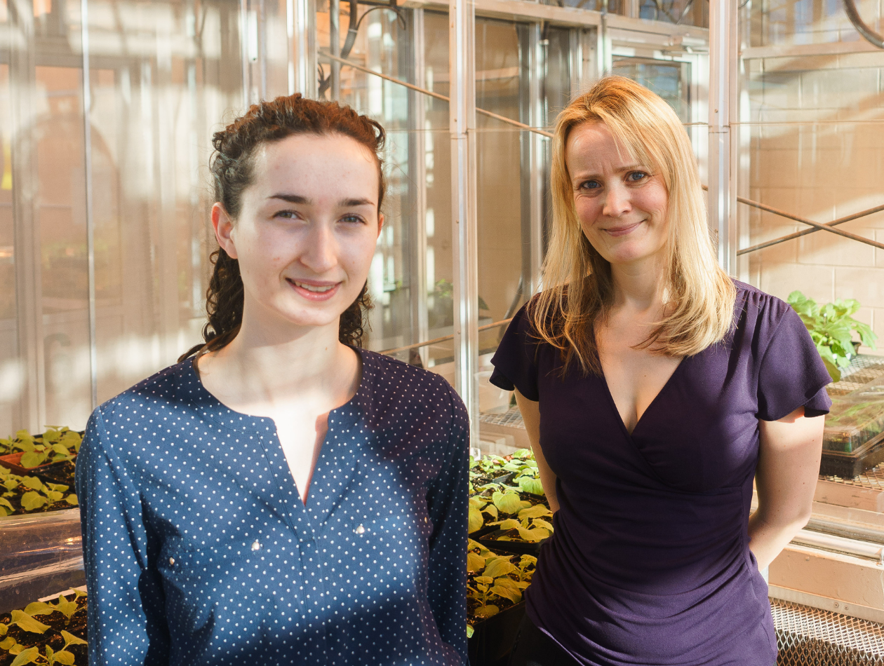 Professor Allyson MacLean and undergraduate student Monique Power