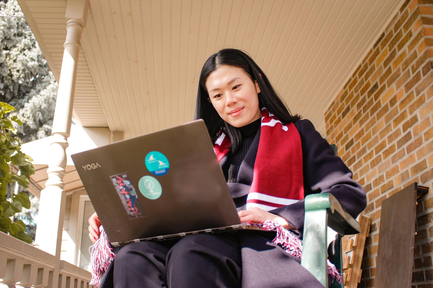 Student interviewing online