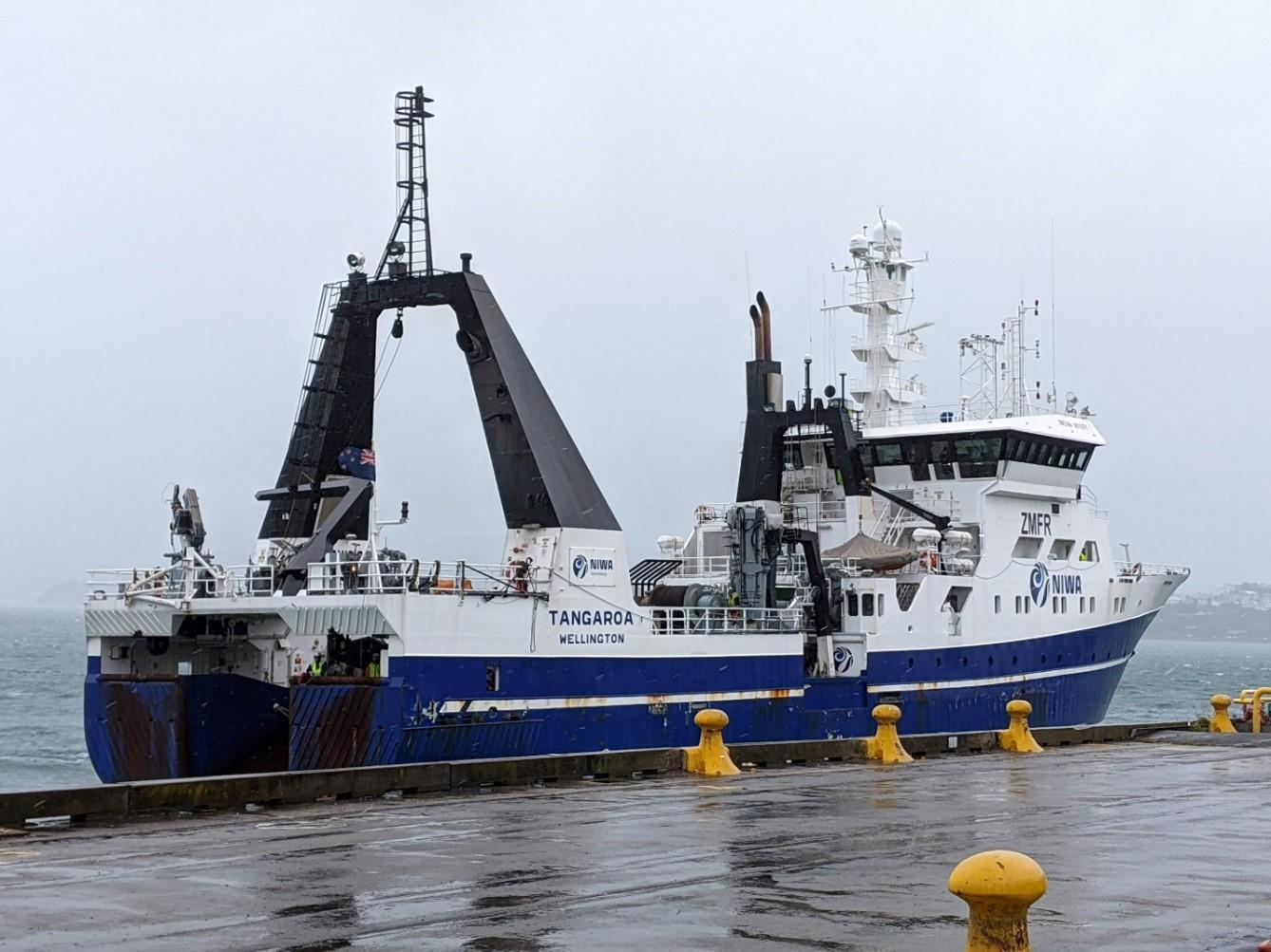 The research vessel Tangaroa, adorned with the flag of New Zealand, is docked at the Wellington pier. This vessel is central to the ELVES project, which studies seismic activity in the Hikurangi subduction zone off the coast of New Zealand. RESEARCH AND INNOVATION Echoes from the deep: Decoding the Pacific’s seismic signals Pascal Audet is diving deep into the Pacific—analyzing seismic echoes to better understand earthquakes and Earth’s inner workings.