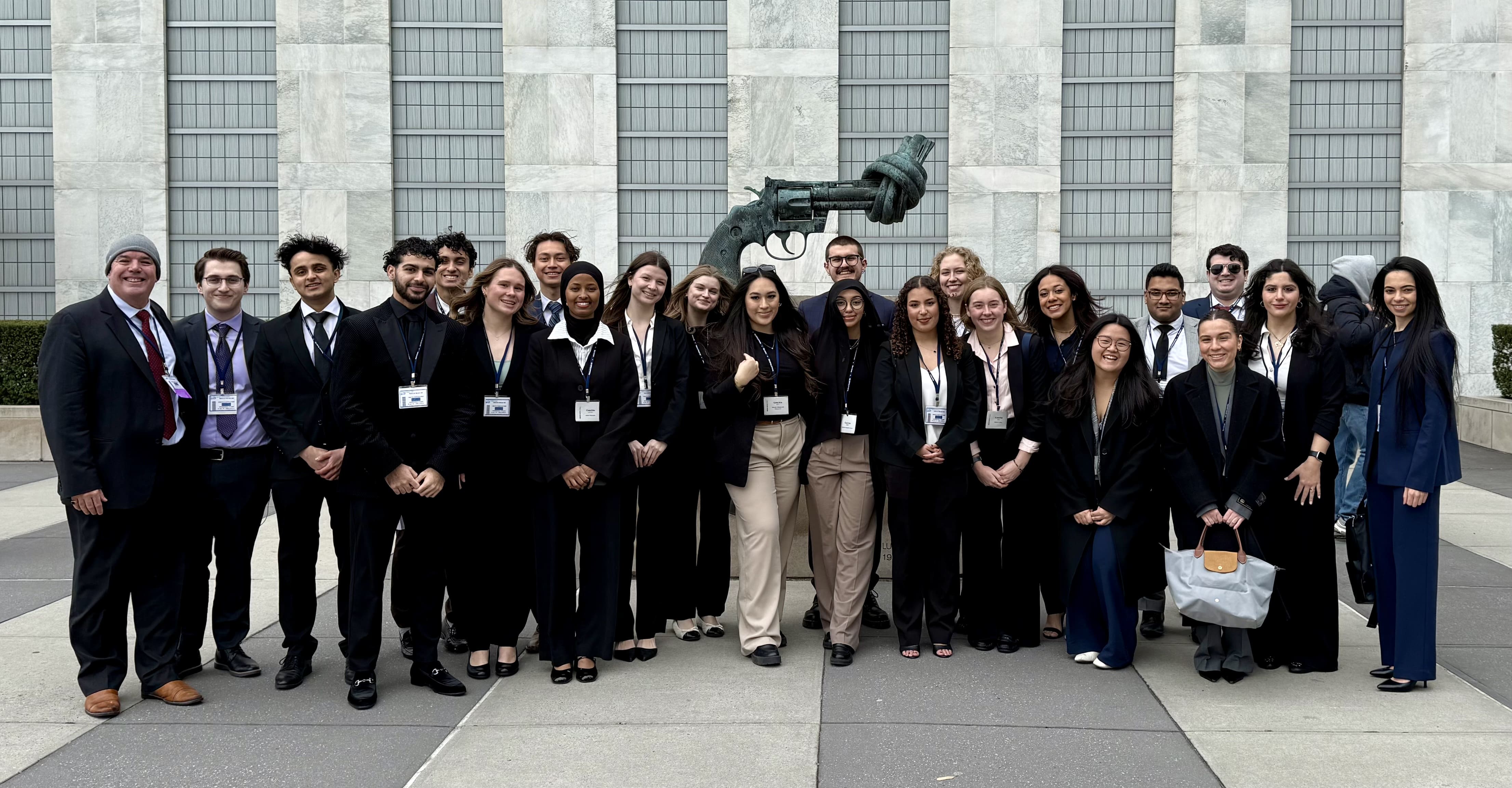 2025 Model UN student delegation representing Czechia