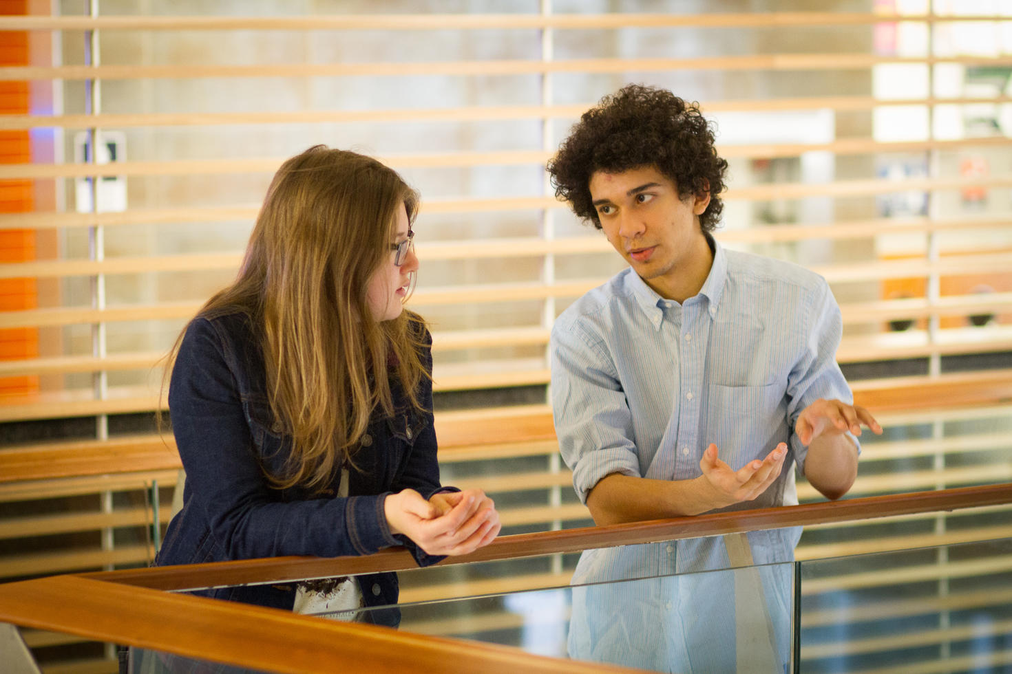 Students conversing