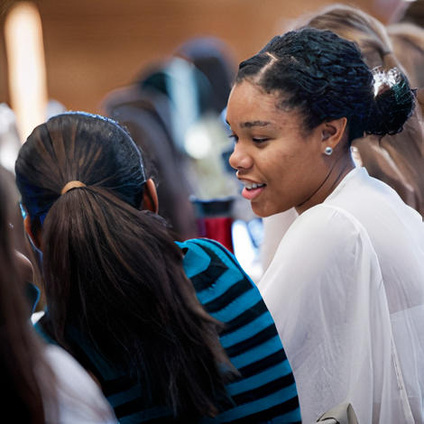 Students in conversation