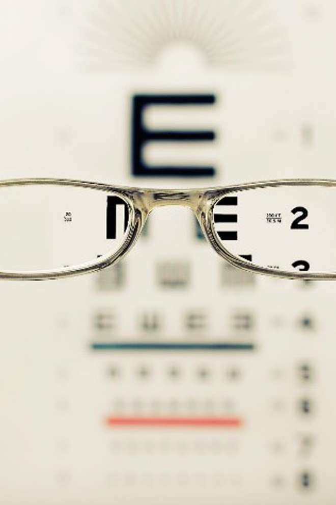 Eye glasses test
