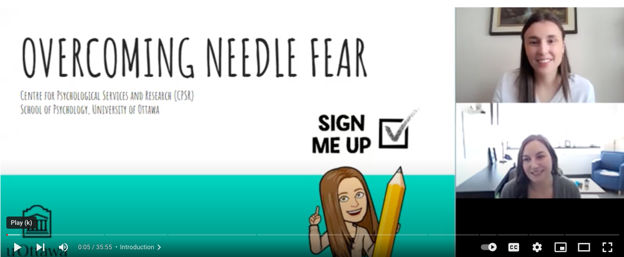 Screenshot of video "Overcoming needle fear"