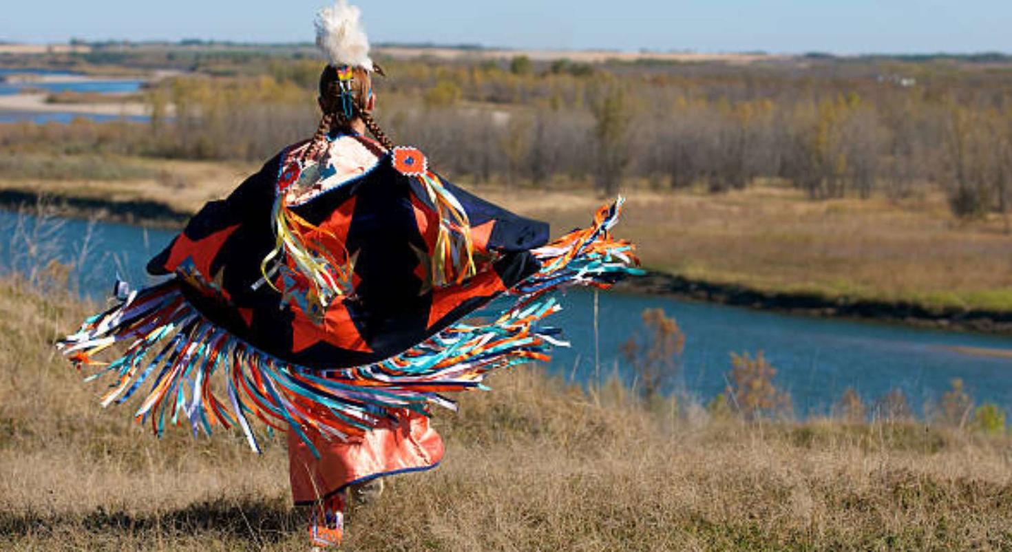 indigenous woman dancing 