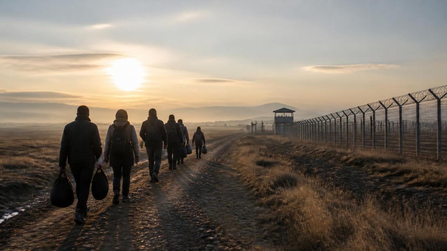 people walking on a frontier 