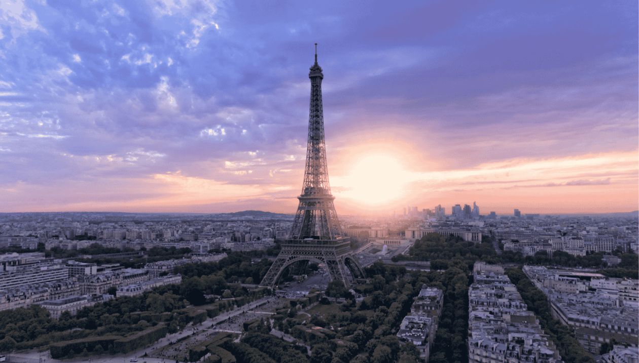 Landscape in Paris.