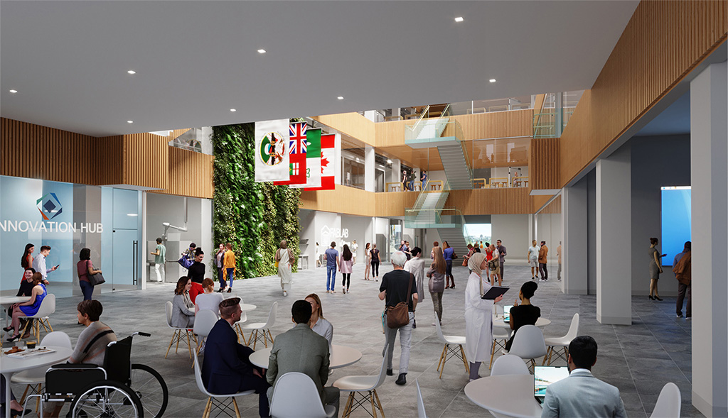 AMRC Atrium level rendering 2023