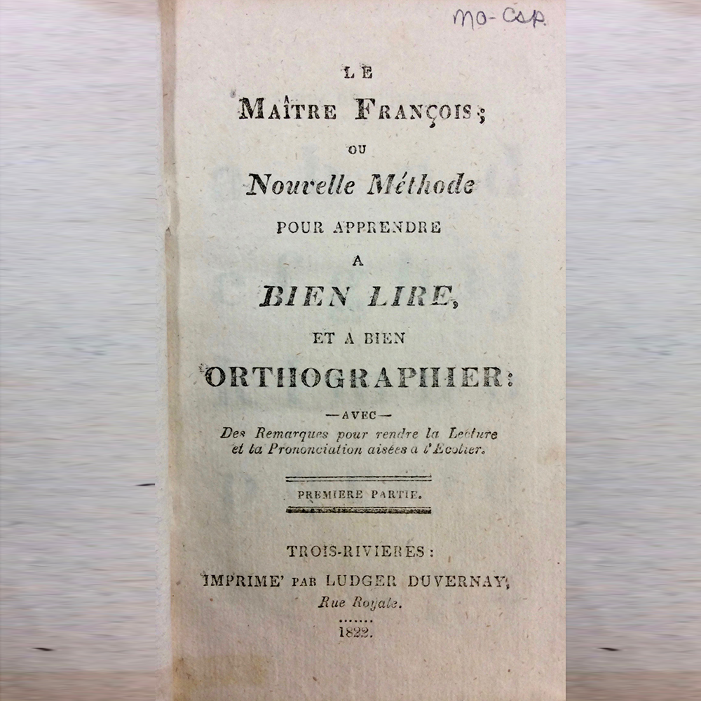 Le Maître françois, 1822