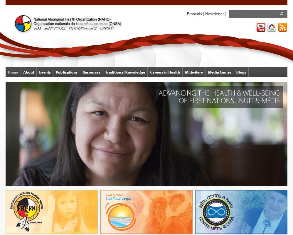 Screenshot of the website