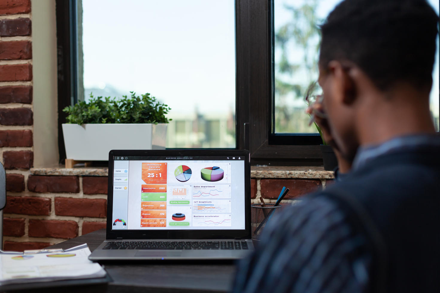 Person on computer