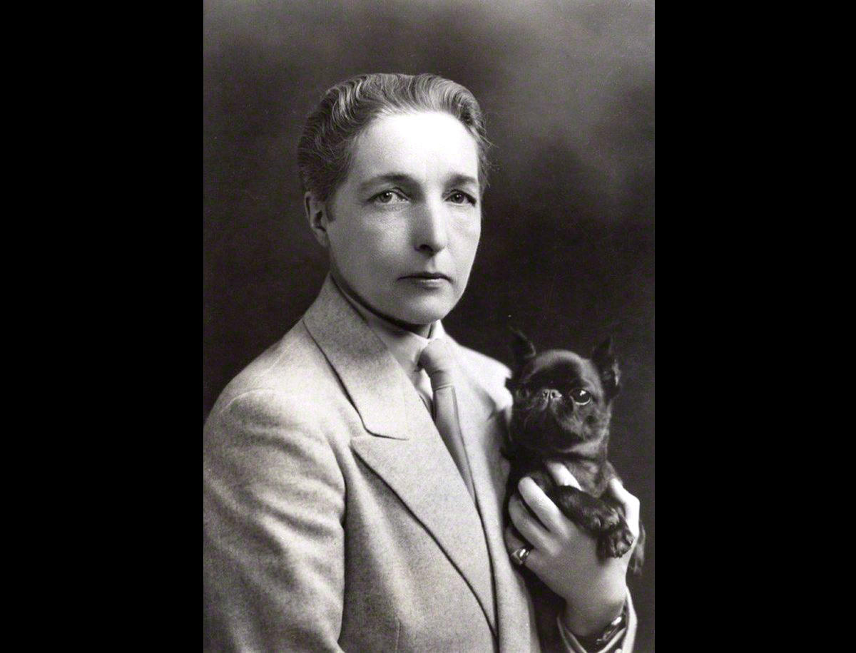 Photograph of Radclyffe Hall, ca. 1930s. From Wikimedia Commons