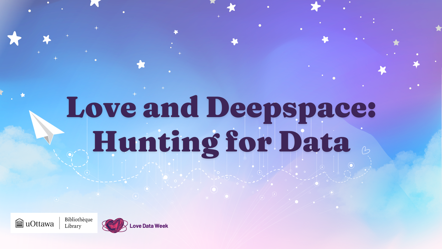 Love and Deepspace : Hunting for data with stars and clouds